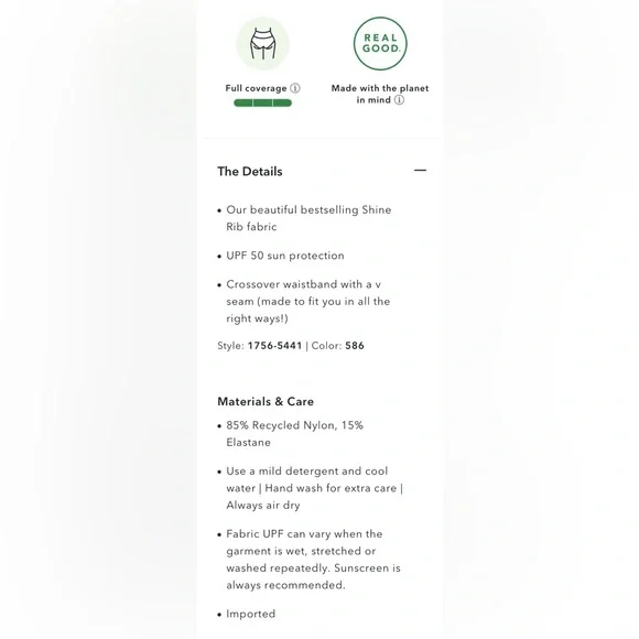 NWT Aerie Shine Rib Crossover High Waisted Bikini Bottoms - Picture 5 of 8